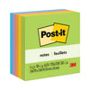 Post-it Original Pads in Floral Fantasy Collection Colors, 3" x 3", 100 Sheets/Pad, 5 Pads/Pack