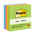 Post-it Original Pads in Floral Fantasy Collection Colors, 3" x 3", 100 Sheets/Pad, 5 Pads/Pack