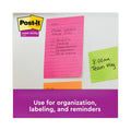 Post-it Pads in Supernova Neon Collection Colors, Note Ruled, 4" x 6", 90 Sheets/Pad, 3 Pads/Pack