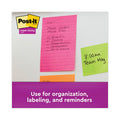 Post-it Pads in Energy Boost Collection Colors, Note Ruled, 4" x 6", 90 Sheets/Pad, 3 Pads/Pack