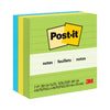 Post-it Original Pads in Floral Fantasy Collection Colors, Note Ruled, 4" x 4", 200 Sheets/Pad, 3 Pads/Pack