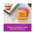 Post-it Pads in Supernova Neon Collection Colors, Note Ruled, 4" x 4", 90 Sheets/Pad, 6 Pads/Pack
