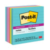 Post-it Pads in Supernova Neon Collection Colors, Note Ruled, 4" x 4", 90 Sheets/Pad, 6 Pads/Pack