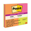 Post-it Pads in Energy Boost Collection Colors, (6) Unruled 3" x 3" Pads, (3) Note Ruled 4" x 6" Pads, 90 Sheets/Pad, 9 Pads/Set