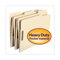 Smead Top Tab Heavyweight Manila Fastener Folders, 2 Fasteners, Letter Size, Manila Exterior, 50/Box