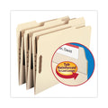Smead Top Tab Heavyweight Manila Fastener Folders, 2 Fasteners, Letter Size, Manila Exterior, 50/Box