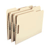 Smead Top Tab Heavyweight Manila Fastener Folders, 2 Fasteners, Letter Size, Manila Exterior, 50/Box