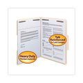 Smead Top Tab Heavyweight Manila Fastener Folders, 2 Fasteners, Letter Size, Manila Exterior, 50/Box