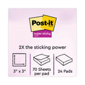 Post-it Pads in Playful Primary Collection Colors, Cabinet Pack, 3" x 3", 70 Sheets/Pad, 24 Pads/Pack