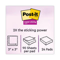 Post-it Pads in Canary Yellow, Cabinet Pack, 3" x 3", 90 Sheets/Pad, 24 Pads/Pack