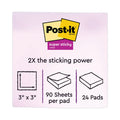 Post-it Self-Stick Notes Office Pack, 3" x 3", Supernova Neons Collection Colors, 90 Sheets/Pad, 24 Pads/Pack