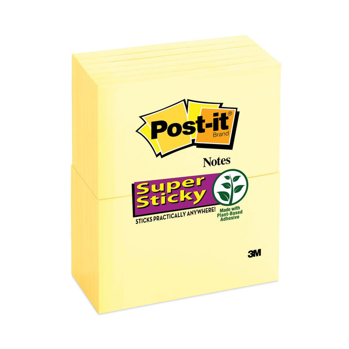 Post-it Pads in Canary Yellow, 3" x 5", 90 Sheets/Pad, 12 Pads/Pack