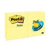 Post-it Original Pads in Canary Yellow, Value Pack, 3" x 5", 100 Sheets/Pad, 24 Pads/Pack