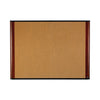 3M Cork Bulletin Board, 36 x 24, Aluminum Frame w/Mahogany Wood Grained Finish