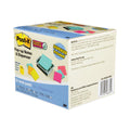 Post-it Pop-up Dispenser Value Pack, For 3 x 3 Pads, Black/Clear, Includes (12) Marrakesh Rio de Janeiro Super Sticky Pop-up Pad