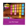 Post-it Full Stick Notes, 3" x 3", Energy Boost Collection Colors, 25 Sheets/Pad, 12 Pads/Pack