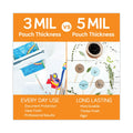 Scotch Self-Sealing Laminating Pouches, 9.5 mil, 3.88" x 2.44", Gloss Clear, 25/Pack