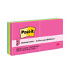 Post-it Original Pop-up Refill, 3" x 3", Poptimistic Collection Colors, 100 Sheets/Pad, 6 Pads/Pack