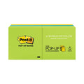 Post-it Original Pop-up Refill, 3" x 3", Floral Fantasy Collection Colors, 100 Sheets/Pad, 6 Pads/Pack