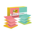 Post-it Original Pop-up Refill, Poptimistic Collection Alternating-Color Value Pack, 3" x 3", 100 Sheets/Pad, 12 Pads/Pack