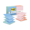Post-it Original Pop-up Refill, Beachside Cafe Collection Alternating-Color Value Pack, 3" x 3", 100 Sheets/Pad, 12 Pads/Pack
