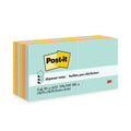 Post-it Original Pop-up Refill Value Pack, 3" x 3", Beachside Cafe Collection Colors, 100 Sheets/Pad, 12 Pads/Pack