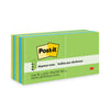 Post-it Original Pop-up Refill Value Pack, 3" x 3", Floral Fantasy Collection Colors, 100 Sheets/Pad, 12 Pads/Pack