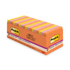 Post-it Pop-up 3 x 3 Note Refill, 3" x 3", Energy Boost Collection Colors, 90 Sheets/Pad, 18 Pads/Pack