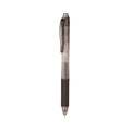Pentel EnerGel-X Gel Pen, Retractable, Fine 0.5 mm Needle Tip, Black Ink, Black Barrel, 24/Pack