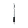 Pilot EasyTouch Ballpoint Pen, Stick, Medium 1 mm, Black Ink, Clear Barrel, Dozen