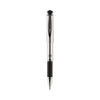 uniball 207 Impact Gel Pen, Stick, Bold 1 mm, Black Ink, Silver/Black Barrel