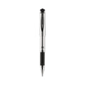 uniball 207 Impact Gel Pen, Stick, Bold 1 mm, Black Ink, Silver/Black Barrel