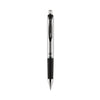 uniball 207 Impact Gel Pen, Retractable, Bold 1 mm, Black Ink, Black Barrel