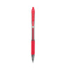 Zebra Sarasa Dry Gel X20 Gel Pen, Retractable, Fine 0.5 mm, Red Ink, Translucent Red Barrel, 12/Pack
