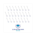 Boardwalk Deluxe Bowl Mop, 10" Handle, 2" Mop Head, White, 25/Carton