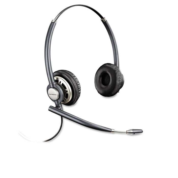 poly EncorePro Premium Binaural Over-the-Head Headset with Noise Canceling Microphone