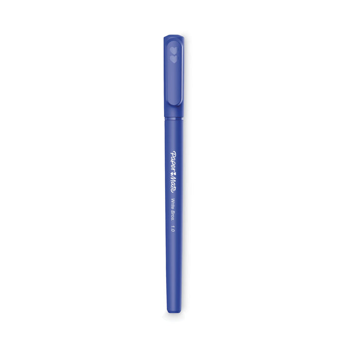 Paper Mate Write Bros. Ballpoint Pen Value Pack, Stick, Medium 1 mm, Blue Ink, Blue Barrel, 120/Pack