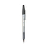 Pilot Better Ballpoint Pen, Stick, Fine 0.7 mm, Black Ink, Smoke Barrel, Dozen
