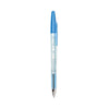 Pilot Better Ballpoint Pen, Stick, Fine 0.7 mm, Blue Ink, Translucent Blue Barrel, Dozen