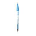 Pilot Better Ballpoint Pen, Stick, Fine 0.7 mm, Blue Ink, Translucent Blue Barrel, Dozen