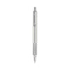 Zebra F-701 Ballpoint Pen, Retractable, Fine 0.7 mm, Black Ink, Stainless Steel/Black Barrel