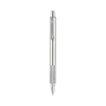 Zebra F-701 Ballpoint Pen, Retractable, Fine 0.7 mm, Black Ink, Stainless Steel/Black Barrel