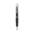 Zebra GR8 Gel Pen, Retractable, Medium 0.7 mm, Black Ink, Black/Silver Barrel, 12/Pack