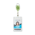 Advantus Carabiner-Style Retractable ID Card Reel, 30" Extension, Assorted Neon Colors, 20/Pack