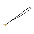 Advantus Deluxe Lanyards, Metal Ring Fastener, 36" Long, Black, 24/Box