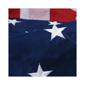Advantus Deluxe U.S. Flag and Staff Set, 60" x 36" Flag, 8 ft Oak Staff, 2" Gold Fringe, 7" Goldtone Eagle, Heavyweight Nylon