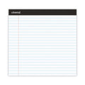 Universal Premium Ruled Writing Pads with Heavy-Duty Back, Wide/Legal Rule, Black Headband, 50 White 8.5 x 11 Sheets, 6/Pack