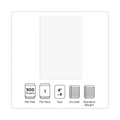 Universal Loose White Memo Sheets, 4 x 6, Unruled, Plain White, 500/Pack