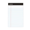 Universal Premium Ruled Writing Pads with Heavy-Duty Back, Narrow Rule, Black Headband, 50 White 5 x 8 Sheets, 12/Pack