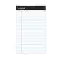 Universal Premium Ruled Writing Pads with Heavy-Duty Back, Narrow Rule, Black Headband, 50 White 5 x 8 Sheets, 12/Pack